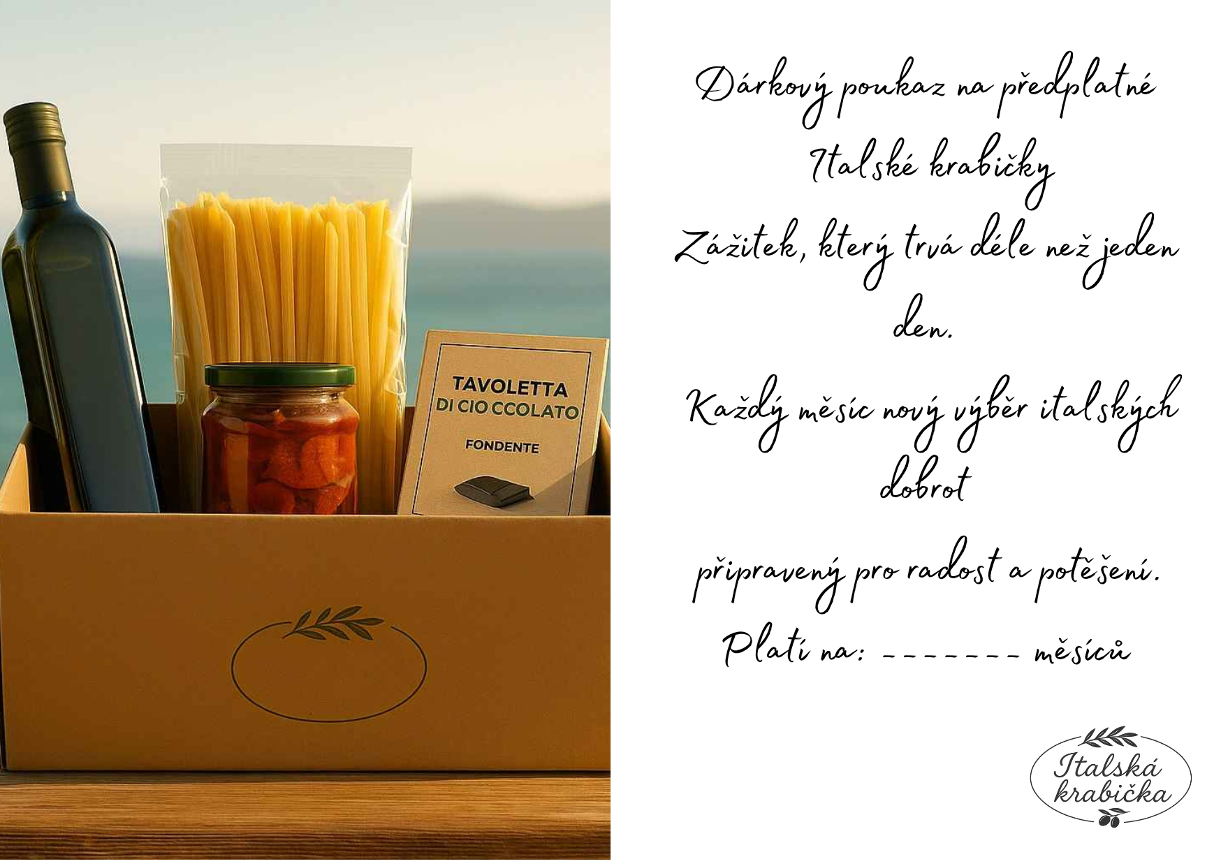 Dárkový poukaz celoroční